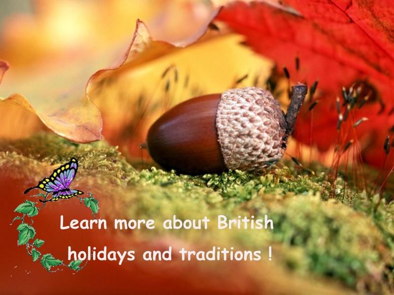 Learn more about British  holidays and traditions !